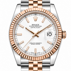 Rolex Datejust 36MM White Dial 116231 Two Tone Watch